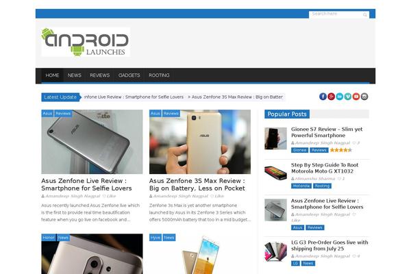 SaladMag theme site design template sample