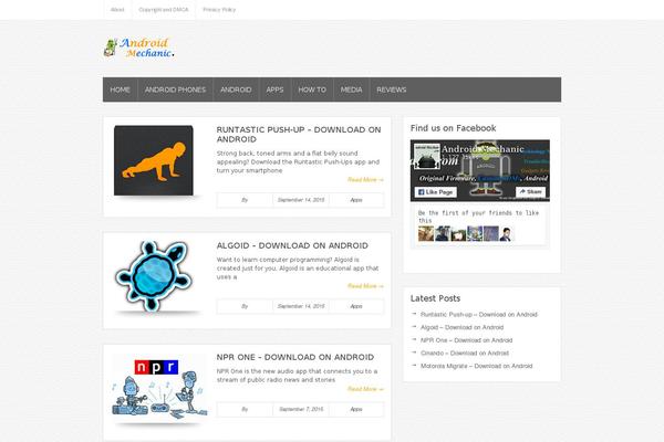 Bloggie theme site design template sample