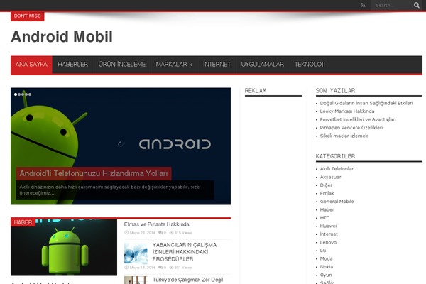 Jarida theme site design template sample