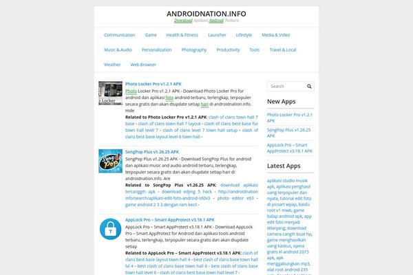Fasthink theme site design template sample