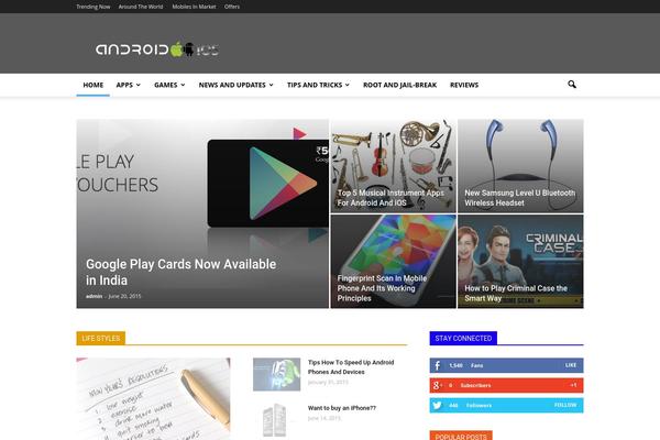 Newspaper theme site design template sample