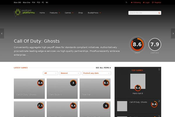 Gauge theme site design template sample
