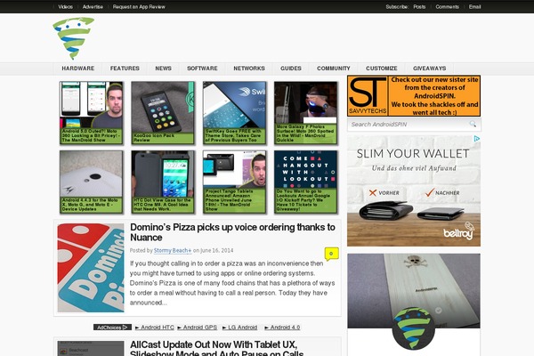 Mercury theme site design template sample