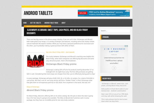 Myst theme site design template sample