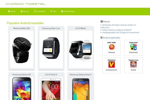 androidtoestel.nl site used Tribble
