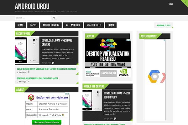 Gridbox theme site design template sample