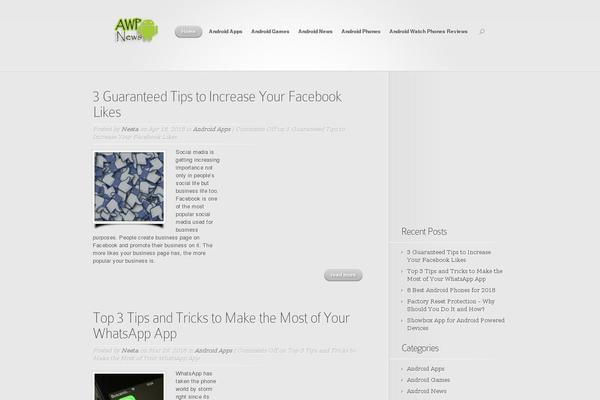 Nova theme site design template sample