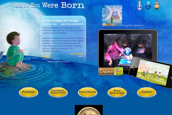 Born theme site design template sample