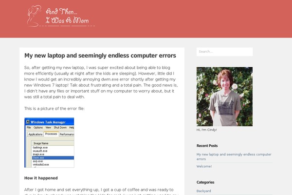 andtheniwasamom.com site used Alpha Lite