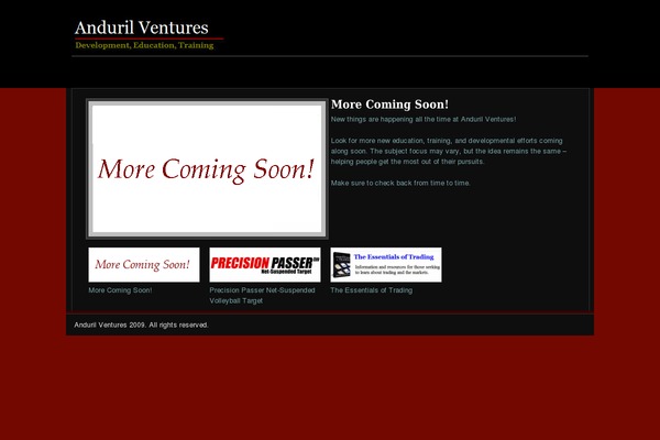 andurilonline.com site used Anatomy