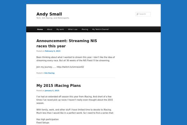 Twenty Eleven theme site design template sample