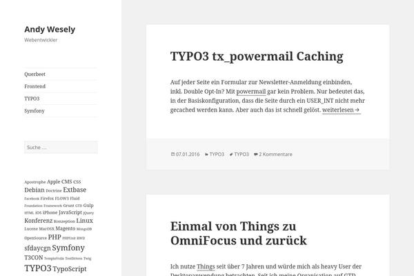 Twenty Fifteen theme site design template sample