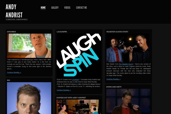 andyandrist.net site used Shaken Grid Lite