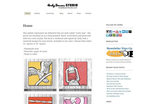 Portfolio Press theme site design template sample