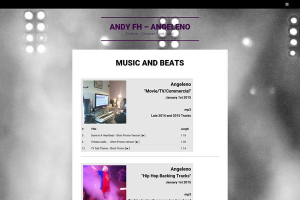 Singl theme site design template sample