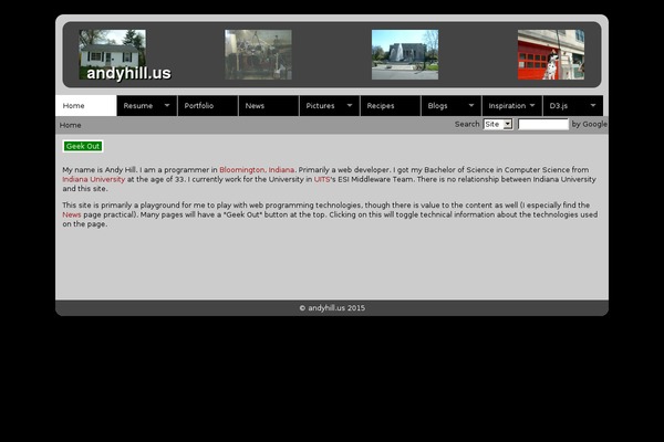 Charcoal theme site design template sample