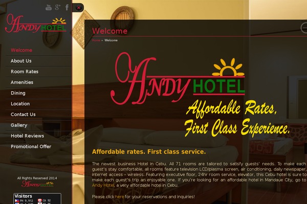 andyhotel.net site used Analytical Lite