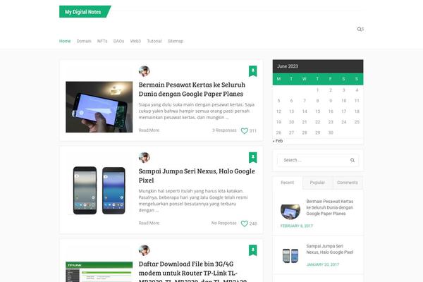 Mts_myblog theme site design template sample