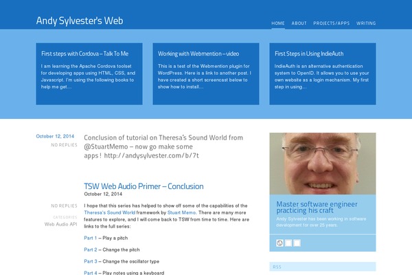 andysylvester.com site used Favepersonal