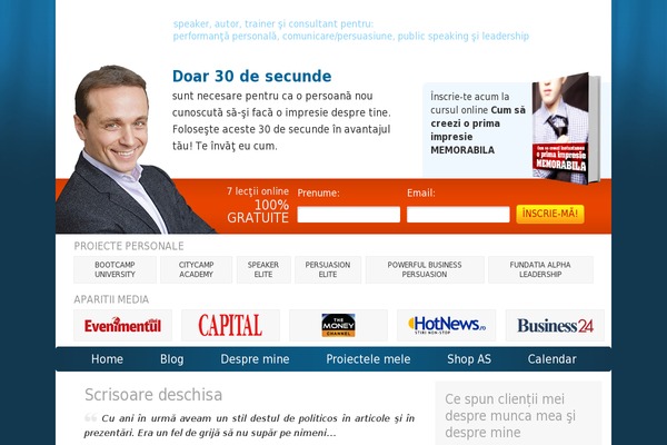 Andy website example screenshot
