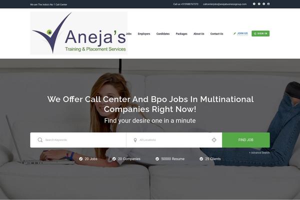Site using Jobhunt-apply-with-facebook plugin