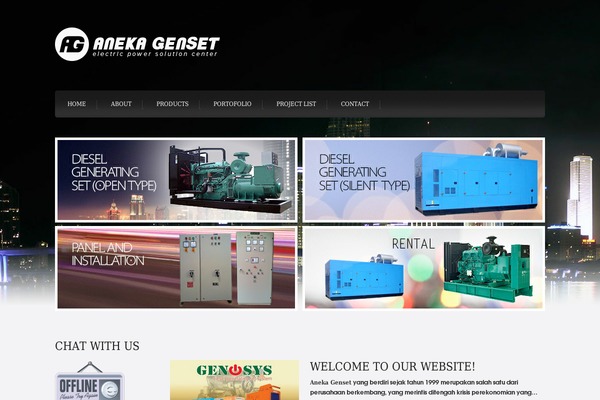 aneka-genset.com site used Simplemobile