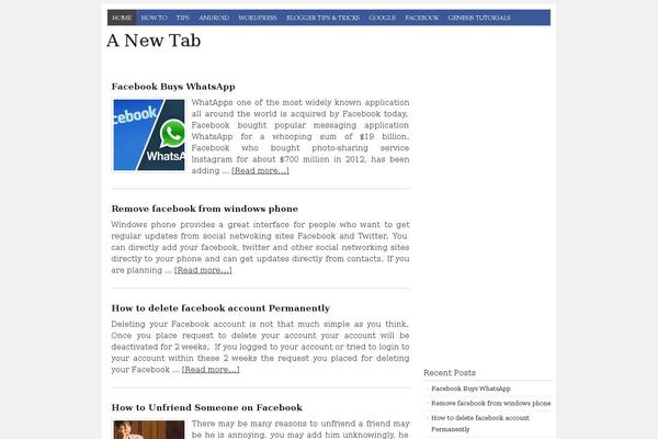 Prose theme site design template sample