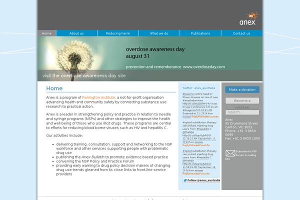 anex.org.au site used Anex