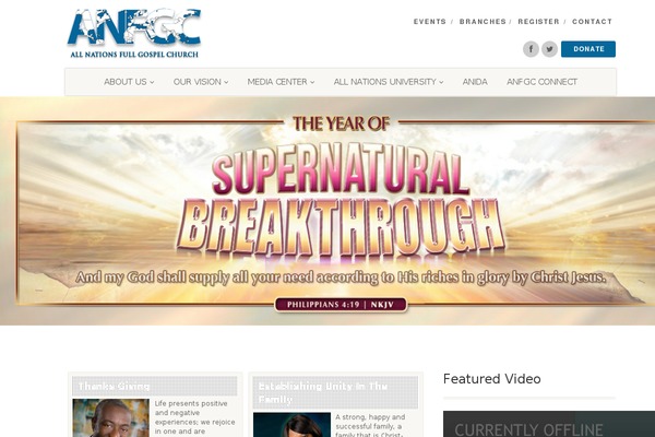 NativeChurch theme site design template sample