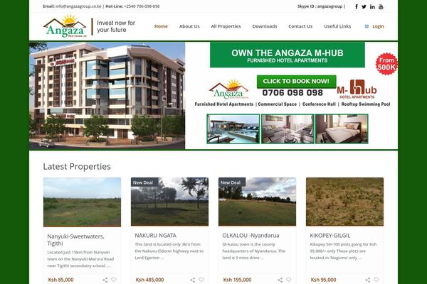 WP Residence theme site design template sample