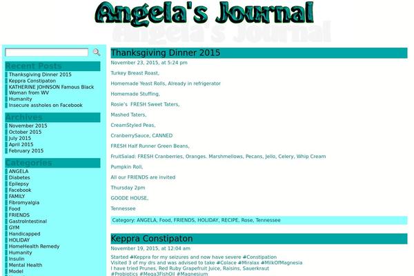 angelasjournal.com site used Atahualpanew