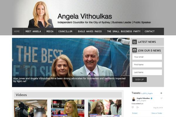 Angela theme site design template sample