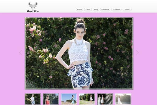 Parallax theme site design template sample