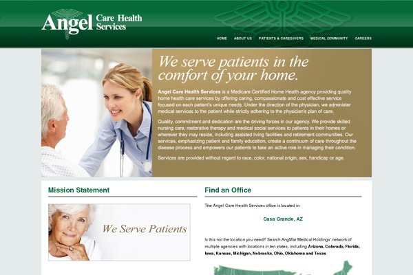 Care theme site design template sample
