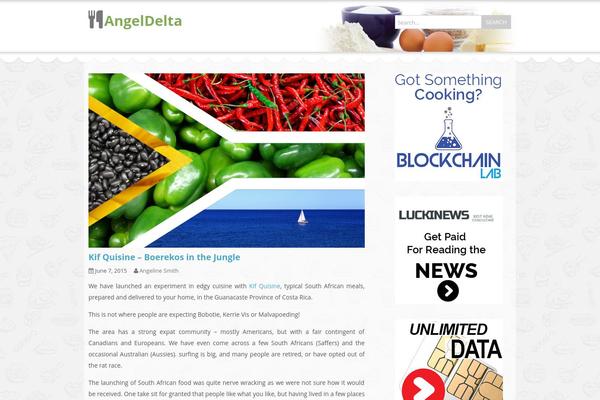 Food & Cook theme site design template sample