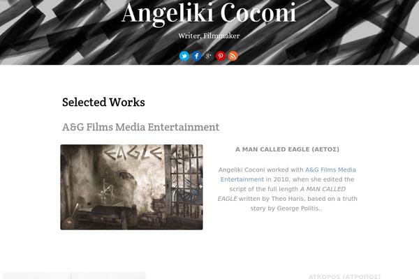 Parallax theme site design template sample