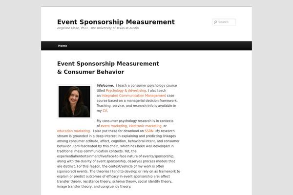 Twenty Eleven theme site design template sample