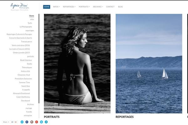 Fluxus theme site design template sample