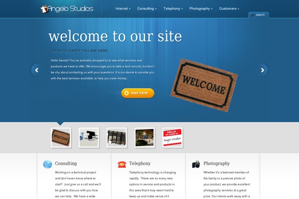 TheCorporation theme site design template sample
