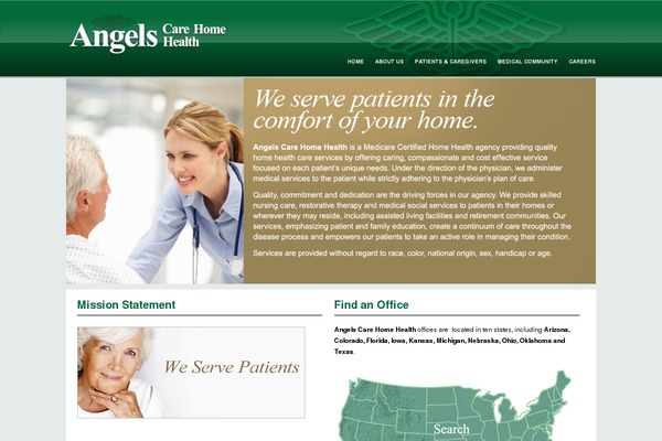 Care theme site design template sample