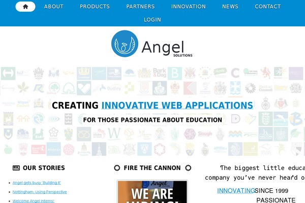 Angel theme site design template sample