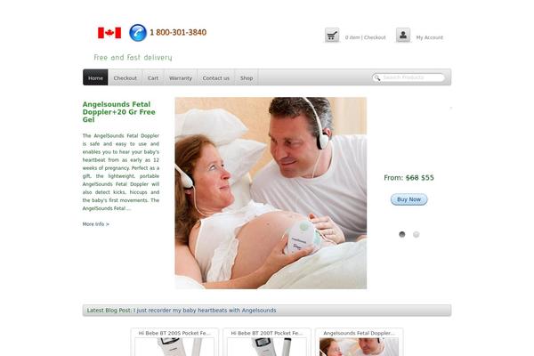 Mio theme site design template sample