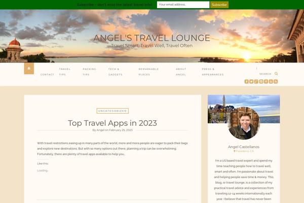 Journey theme site design template sample