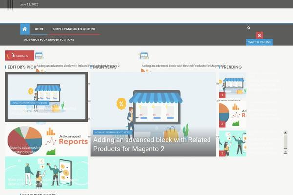 EnterNews theme site design template sample