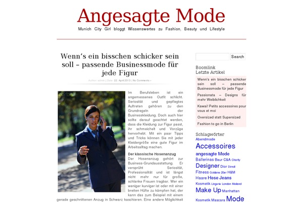 angesagtemode.de site used Spicy Typography