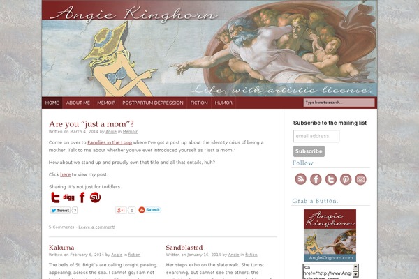 Blush theme site design template sample