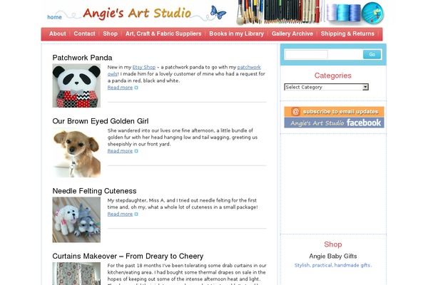 Crafty Cart theme site design template sample