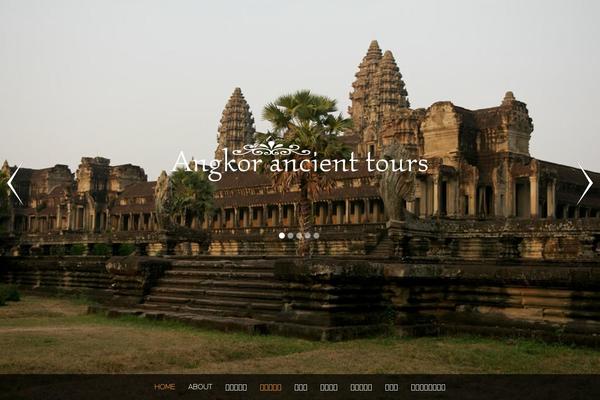 Parallax theme site design template sample
