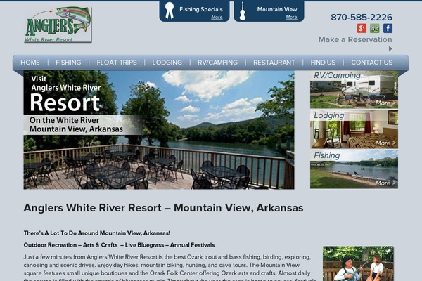 anglerswhiteriver.com site used Anglers