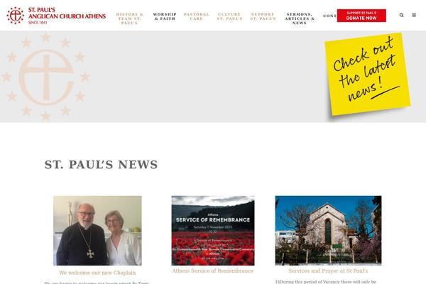 Stockholm Child theme site design template sample